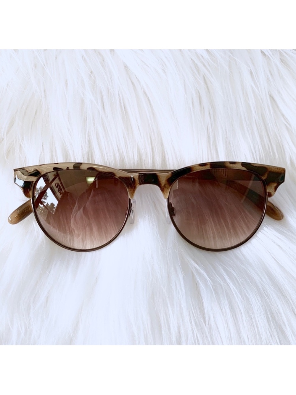 Clubmaster Style Tortoise Print Sunnies